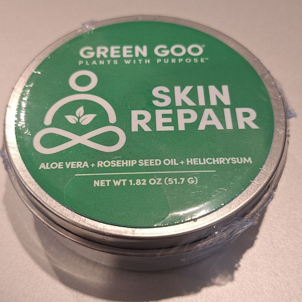Green Goo Skin Repair Aloe Vera Rosehip Helichrysum Sealed No Box 1.82 Oz